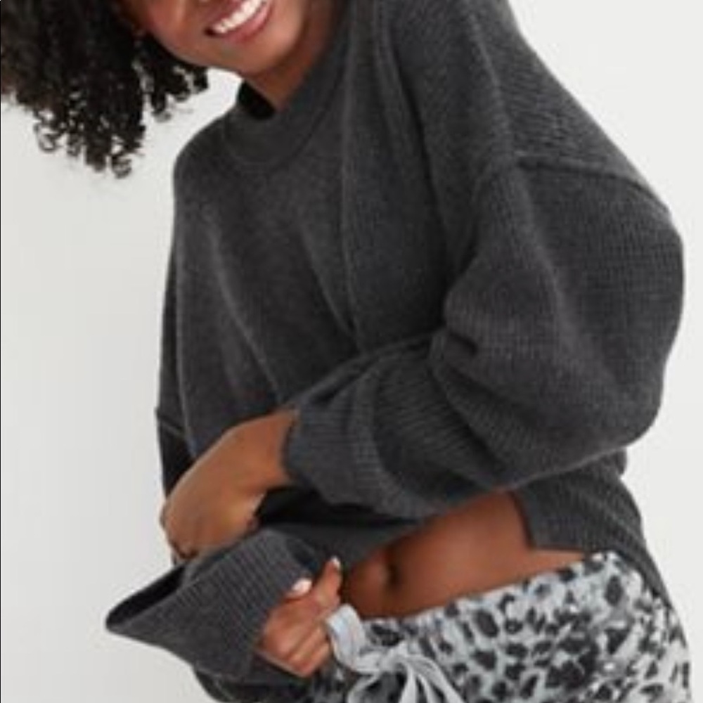 Aerie Oversized Waffle Sweater